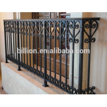 black coated iron fence for villa wall wholesaler